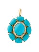 Effy Jewelry 14K Turquoise & Diamond Pendant