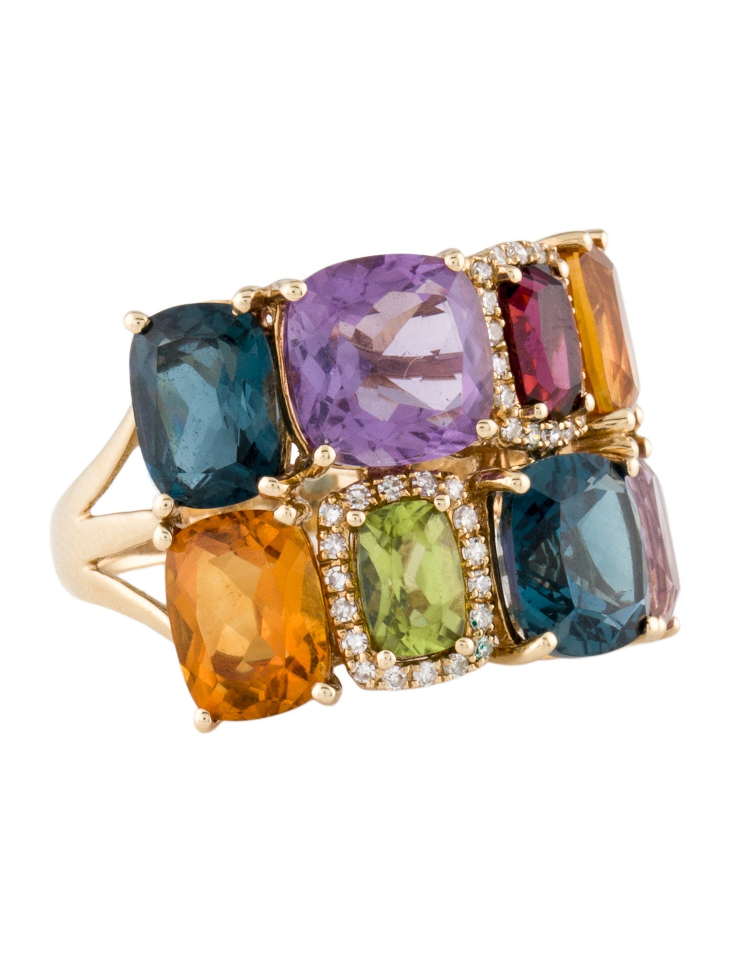 Effy Jewelry 14K Multistone Cocktail Ring