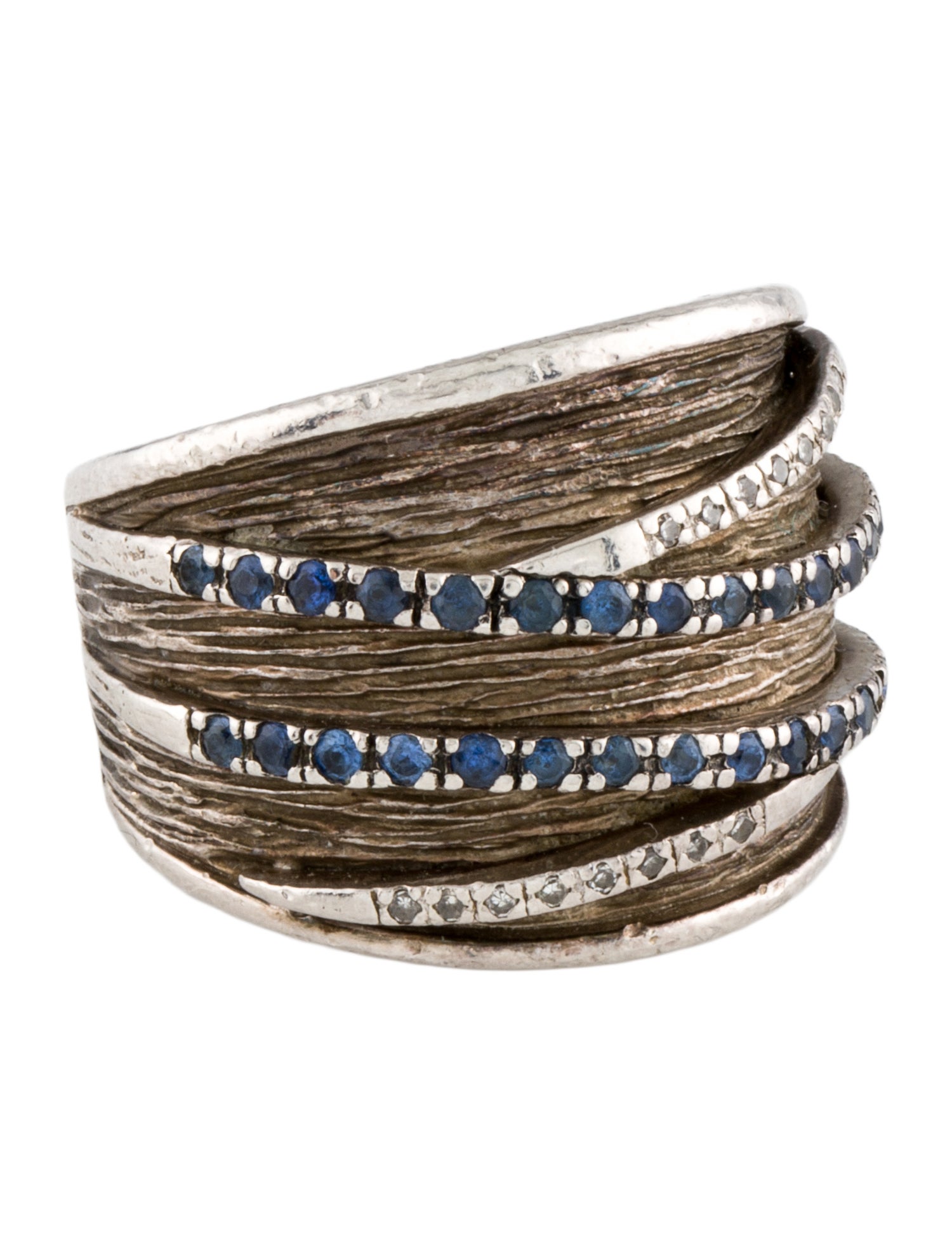 Effy Jewelry Sapphire & Diamond Cocktail Ring