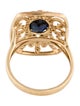 Effy Jewelry 14K Sapphire & Diamond Open Frame Cocktail Ring
