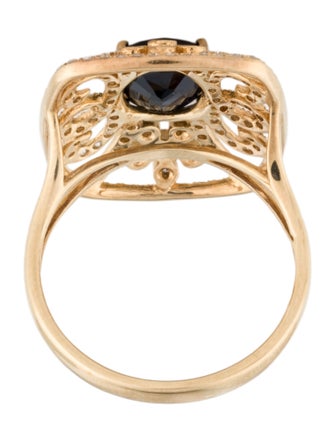 Effy Jewelry 14K Sapphire & Diamond Open Frame Cocktail Ring