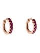 Effy Jewelry 14K Ruby Huggie Earrings