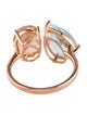 Effy Jewelry 14K Topaz, Morganite & Diamond Toi et Moi Ring