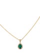 Effy Jewelry 14K Emerald & Diamond Pendant Necklace