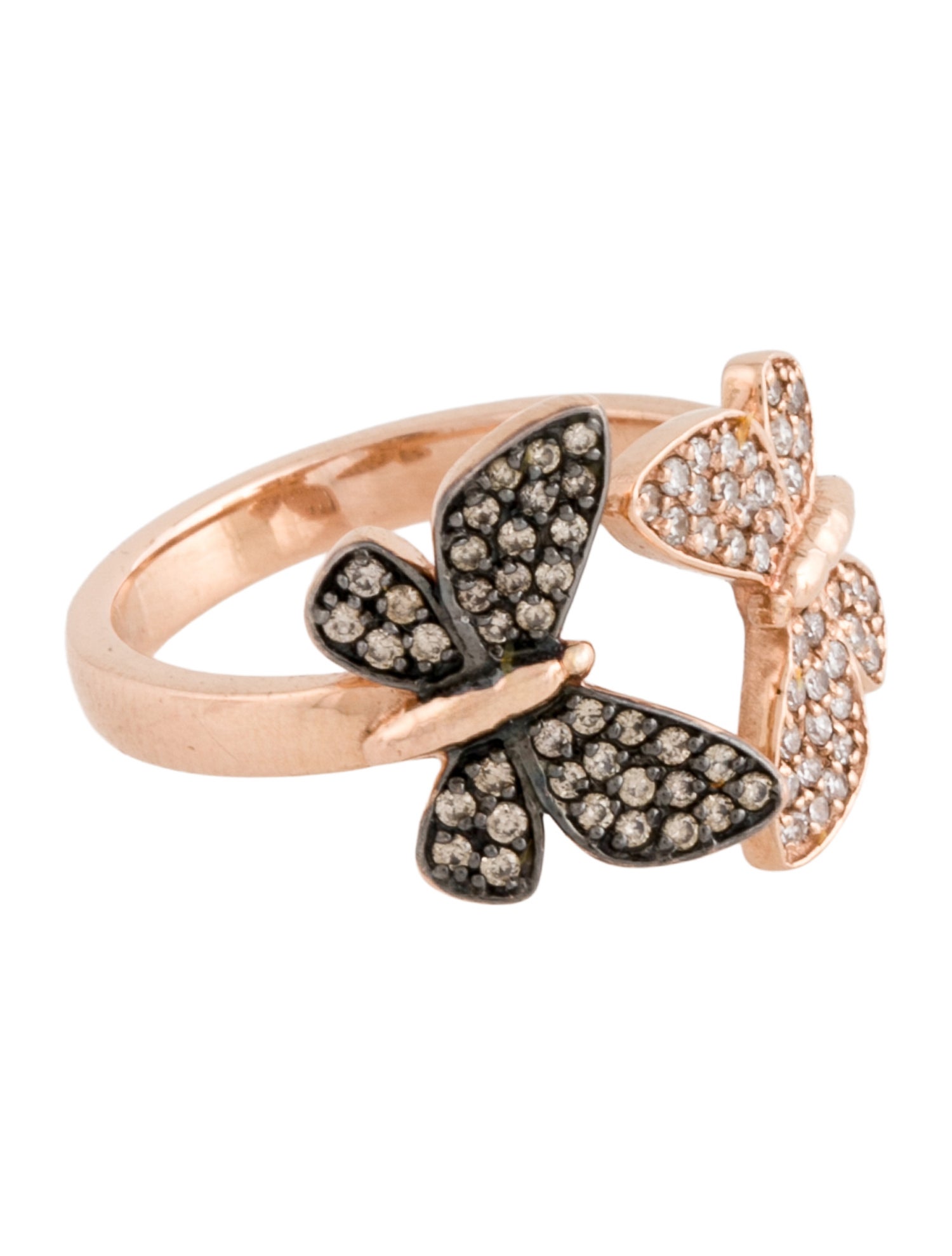 Effy Jewelry 14K Diamond Butterfly Cocktail Ring