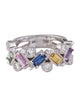Effy Jewelry 14K 1.25ctw Multicolor Sapphire & Diamond Ring