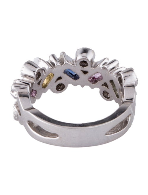 Effy Jewelry 14K 1.25ctw Multicolor Sapphire & Diamond Ring