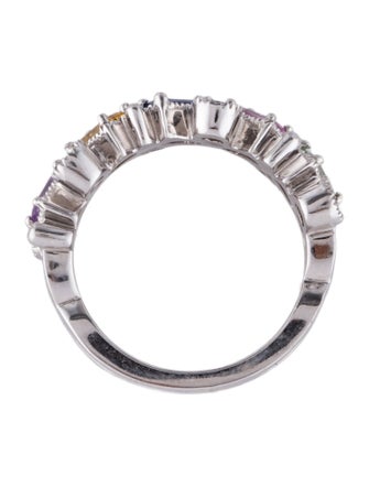 Effy Jewelry 14K 1.25ctw Multicolor Sapphire & Diamond Ring