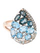 Effy Jewelry 14K Topaz & Diamond Cocktail Ring