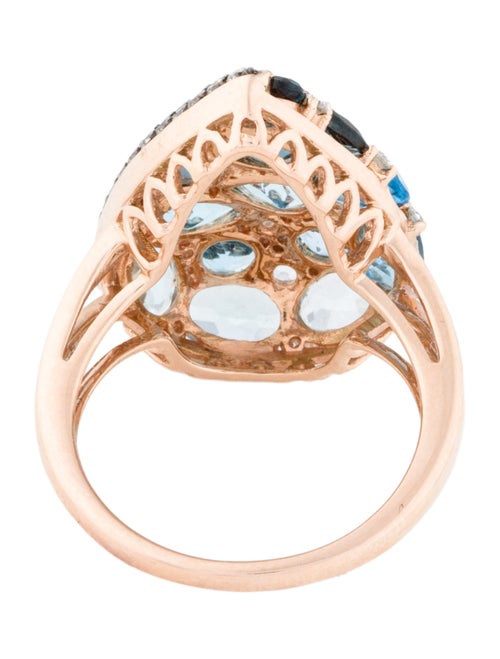 Effy Jewelry 14K Topaz & Diamond Cocktail Ring