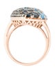 Effy Jewelry 14K Topaz & Diamond Cocktail Ring