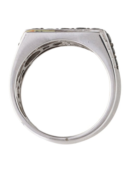 Effy Jewelry 14K 1.17ctw Diamond & Enamel Cheetah Ring