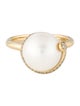 Effy Jewelry 14k Pearl & Diamond Snake Cocktail Ring