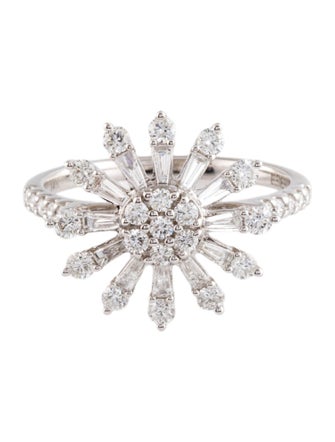 Effy Jewelry 14K Diamond Sunburst Cocktail Ring