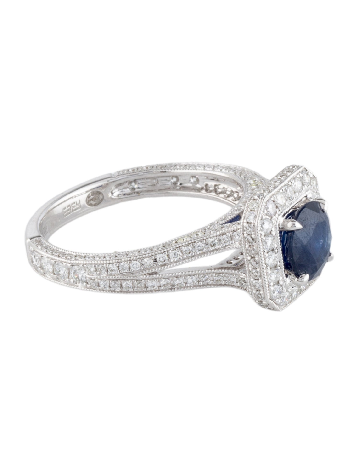 Effy Jewelry 14K 1.28ct Sapphire & Diamond Cocktail Ring