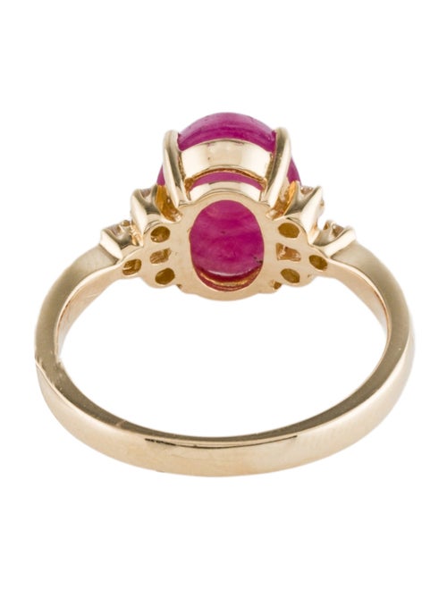 Effy Jewelry 14K 3.50ct Glass-Filled Ruby & Diamond Cocktail Ring