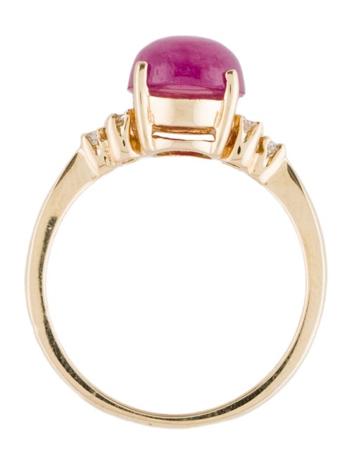Effy Jewelry 14K 3.50ct Glass-Filled Ruby & Diamond Cocktail Ring