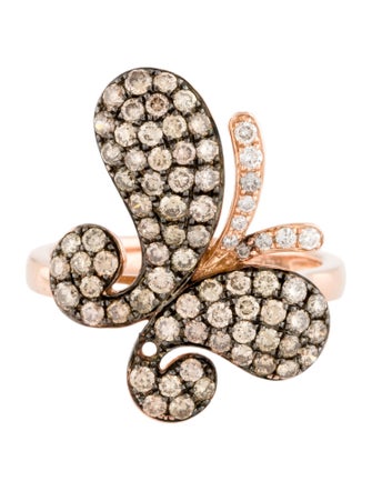 Effy Jewelry 14K 1.10ctw Diamond Butterfly Cocktail Ring