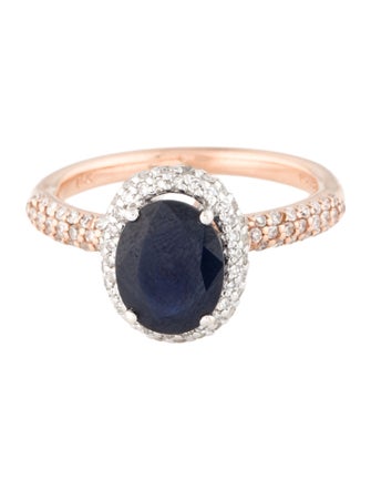 Effy Jewelry 14K Sapphire & Diamond Cocktail Ring