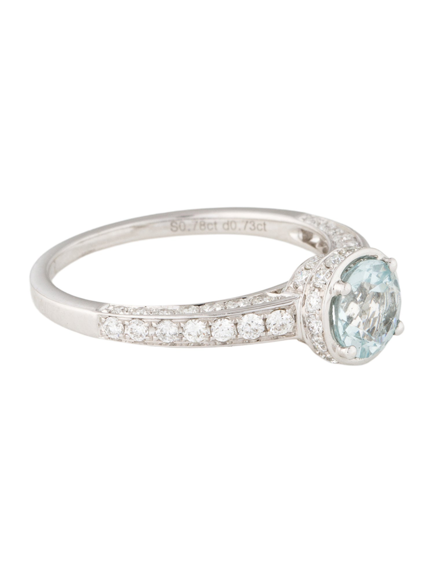 Effy Jewelry 14K Aquamarine & Diamond Cocktail Ring