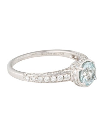 Effy Jewelry 14K Aquamarine & Diamond Cocktail Ring