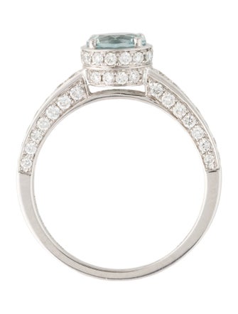 Effy Jewelry 14K Aquamarine & Diamond Cocktail Ring