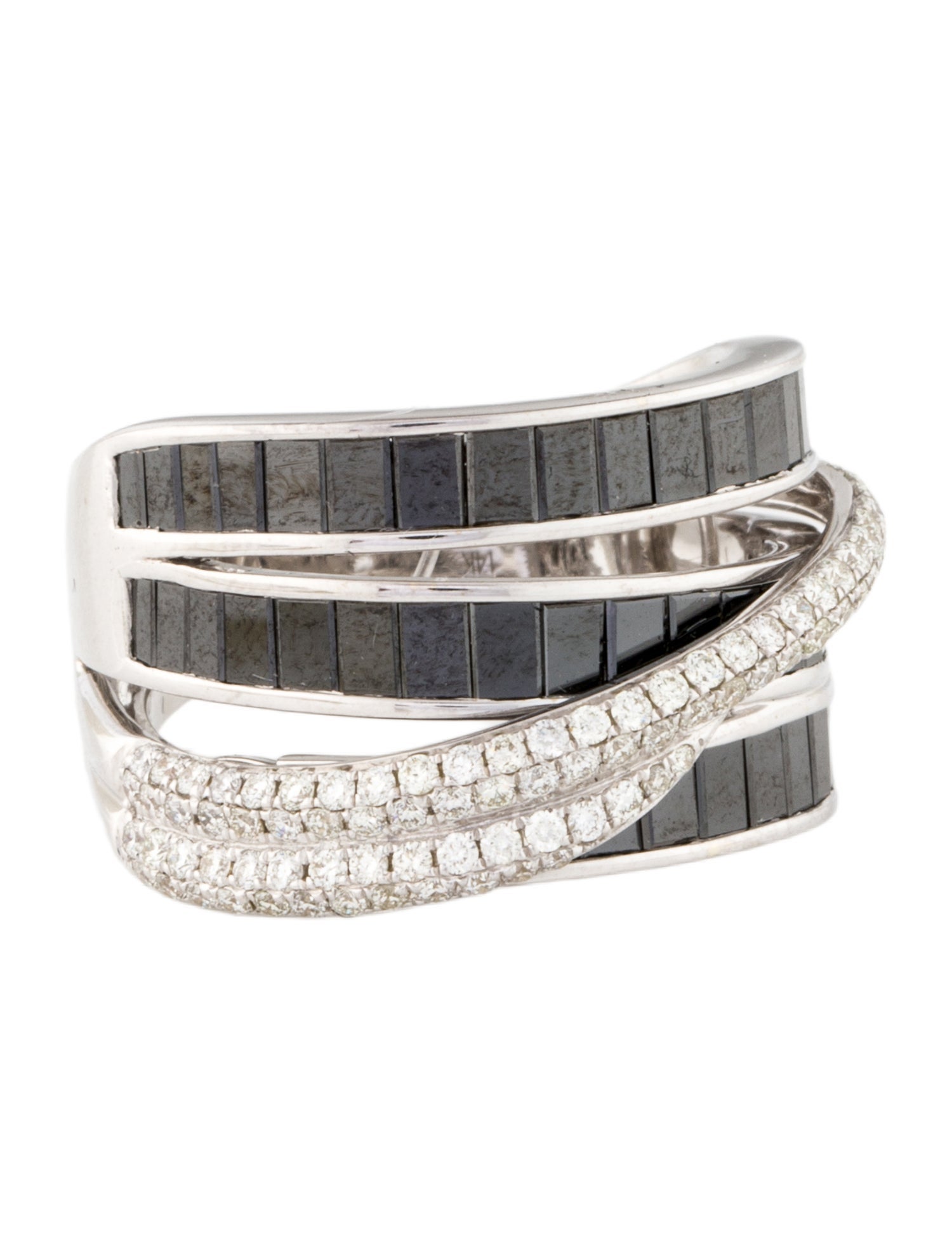 Effy Jewelry 14K 3.19ctw Diamond Crossover Ring