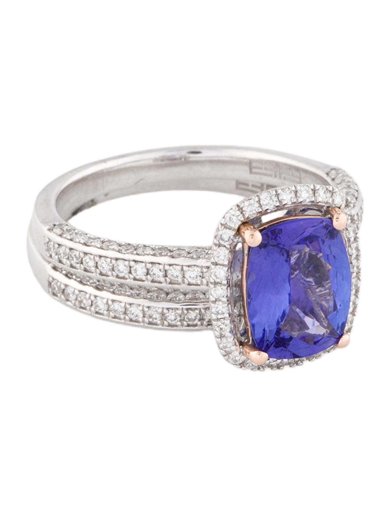 Effy Jewelry 14K 1.90ct Tanzanite & Diamond Cocktail Ring Set