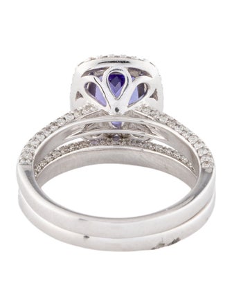 Effy Jewelry 14K 1.90ct Tanzanite & Diamond Cocktail Ring Set