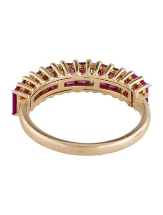 Effy Jewelry 14K 1.25ctw Ruby & Diamond Band