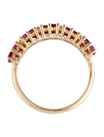 Effy Jewelry 14K 1.25ctw Ruby & Diamond Band