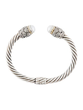 Effy Jewelry Pearl Hinged Cuff