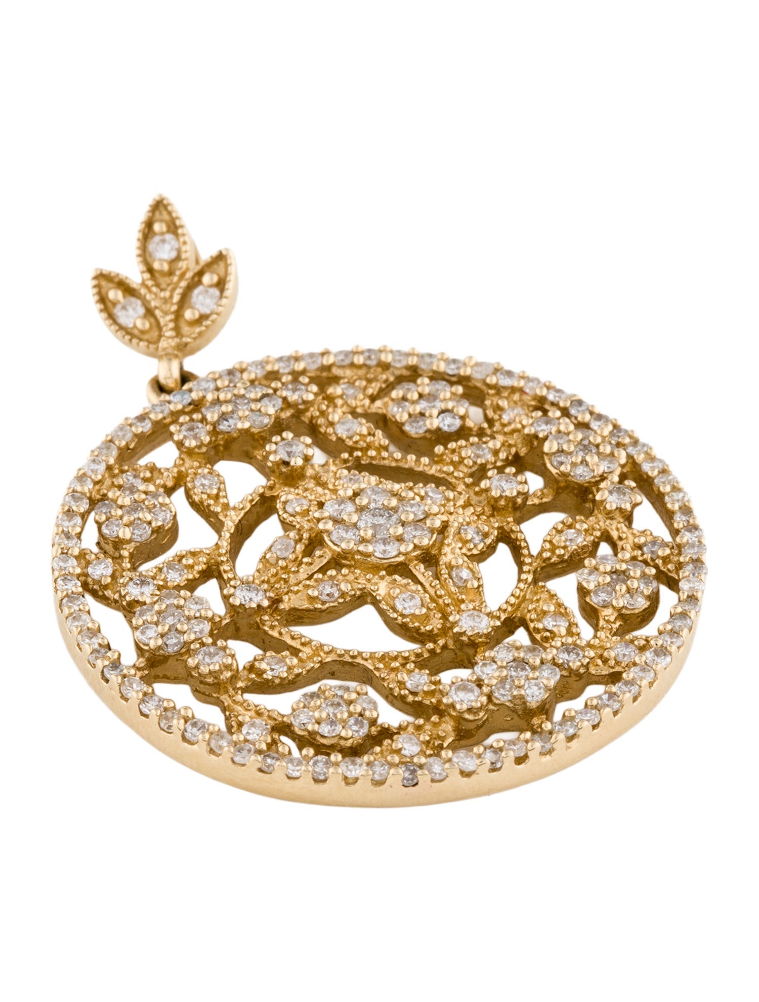 Effy Jewelry 14K Diamond Filigree Pendant