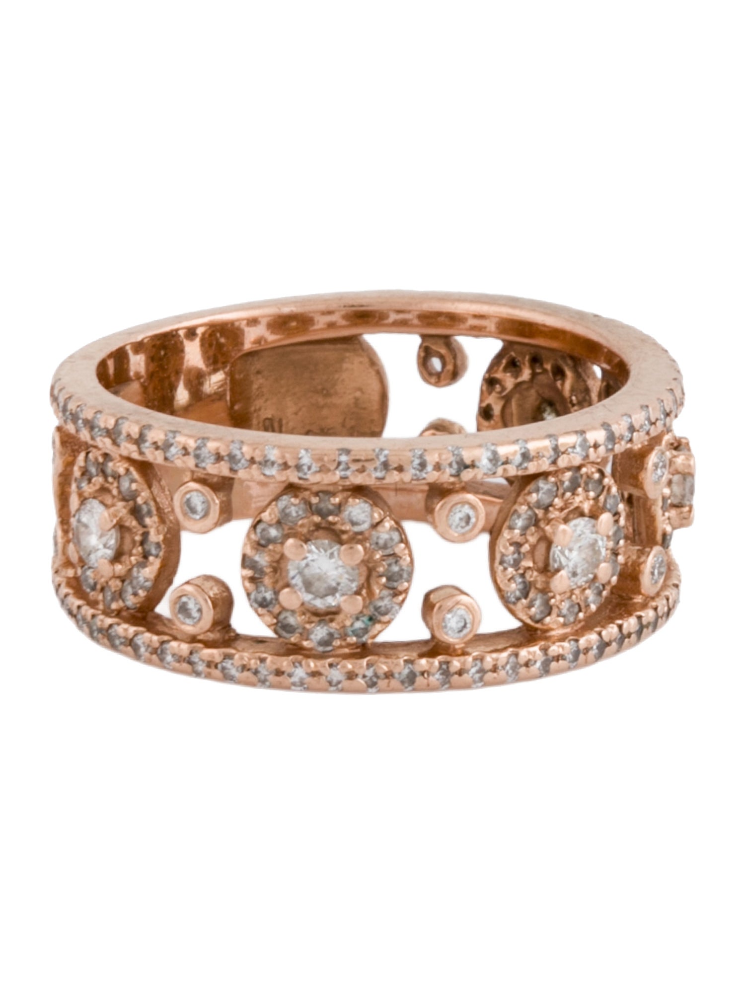 Effy Jewelry 14K Diamond Floral Band