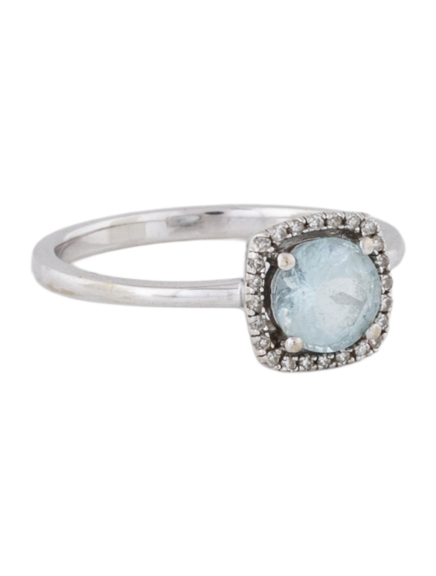 Effy Jewelry 14K Aquamarine & Diamond Cocktail Ring