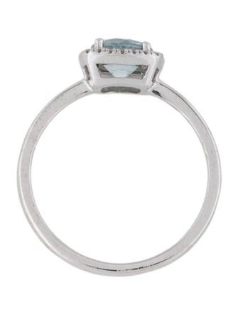 Effy Jewelry 14K Aquamarine & Diamond Cocktail Ring