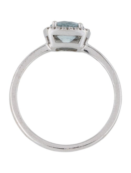 Effy Jewelry 14K Aquamarine & Diamond Cocktail Ring