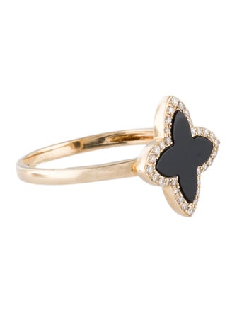 Effy Jewelry 14K Onyx & Diamond Cocktail Ring