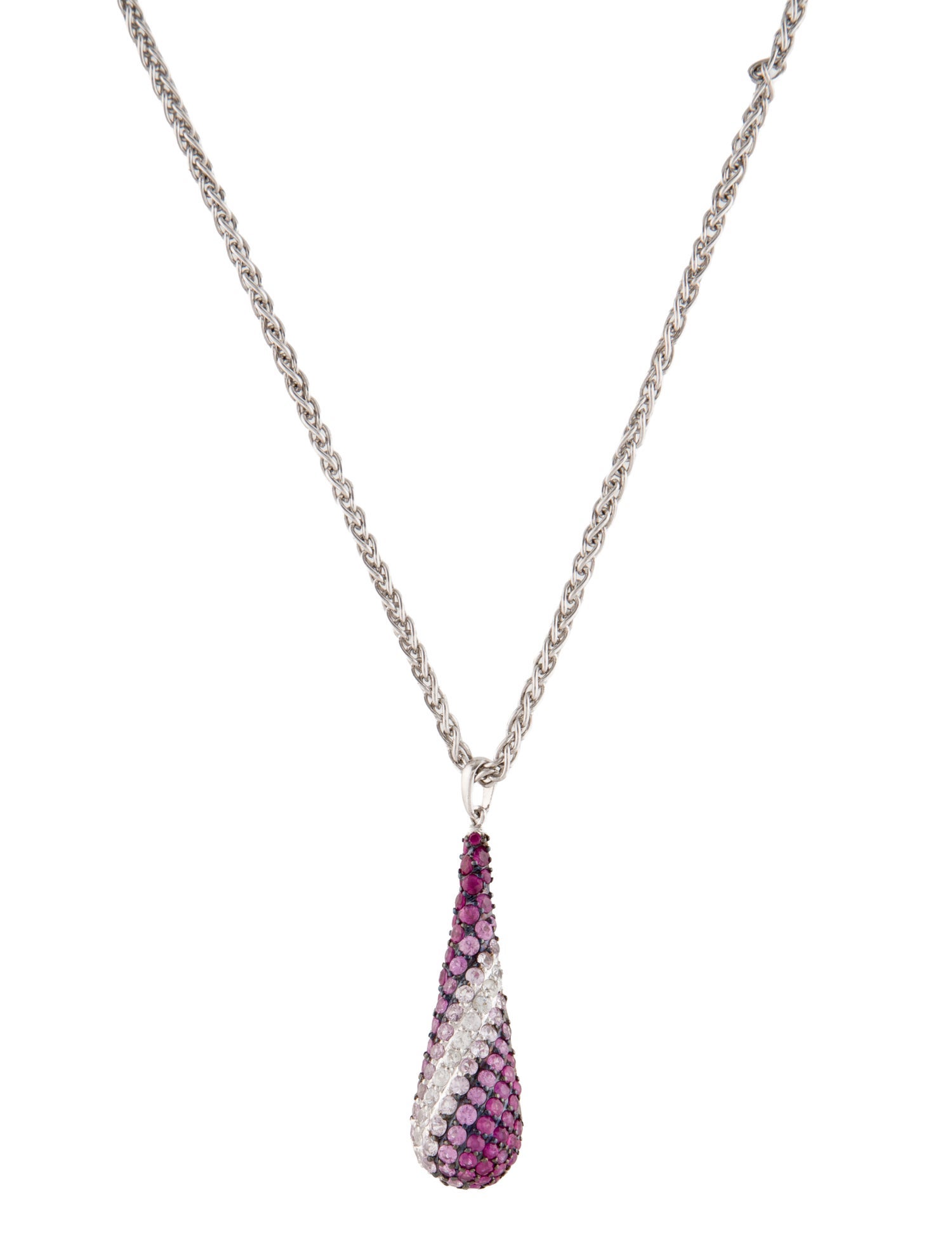 Effy Jewelry Sapphire Ombré Drop Pendant Necklace