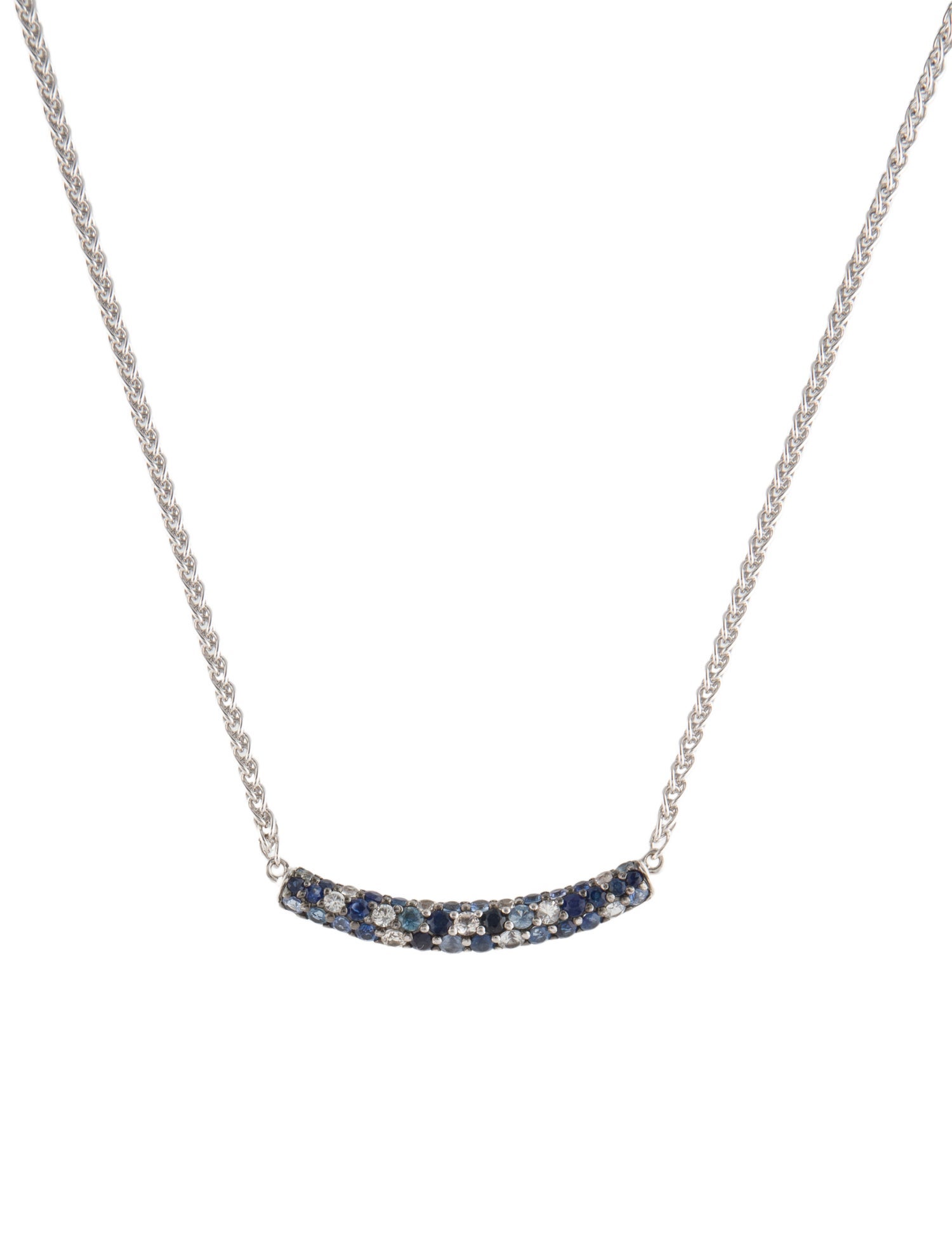 Effy Jewelry Sapphire Bar Pendant Necklace