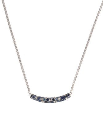 Effy Jewelry Sapphire Bar Pendant Necklace