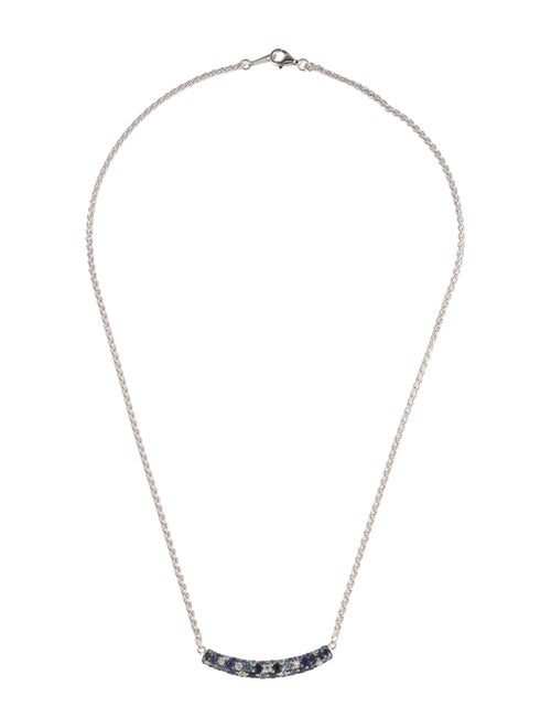 Effy Jewelry Sapphire Bar Pendant Necklace
