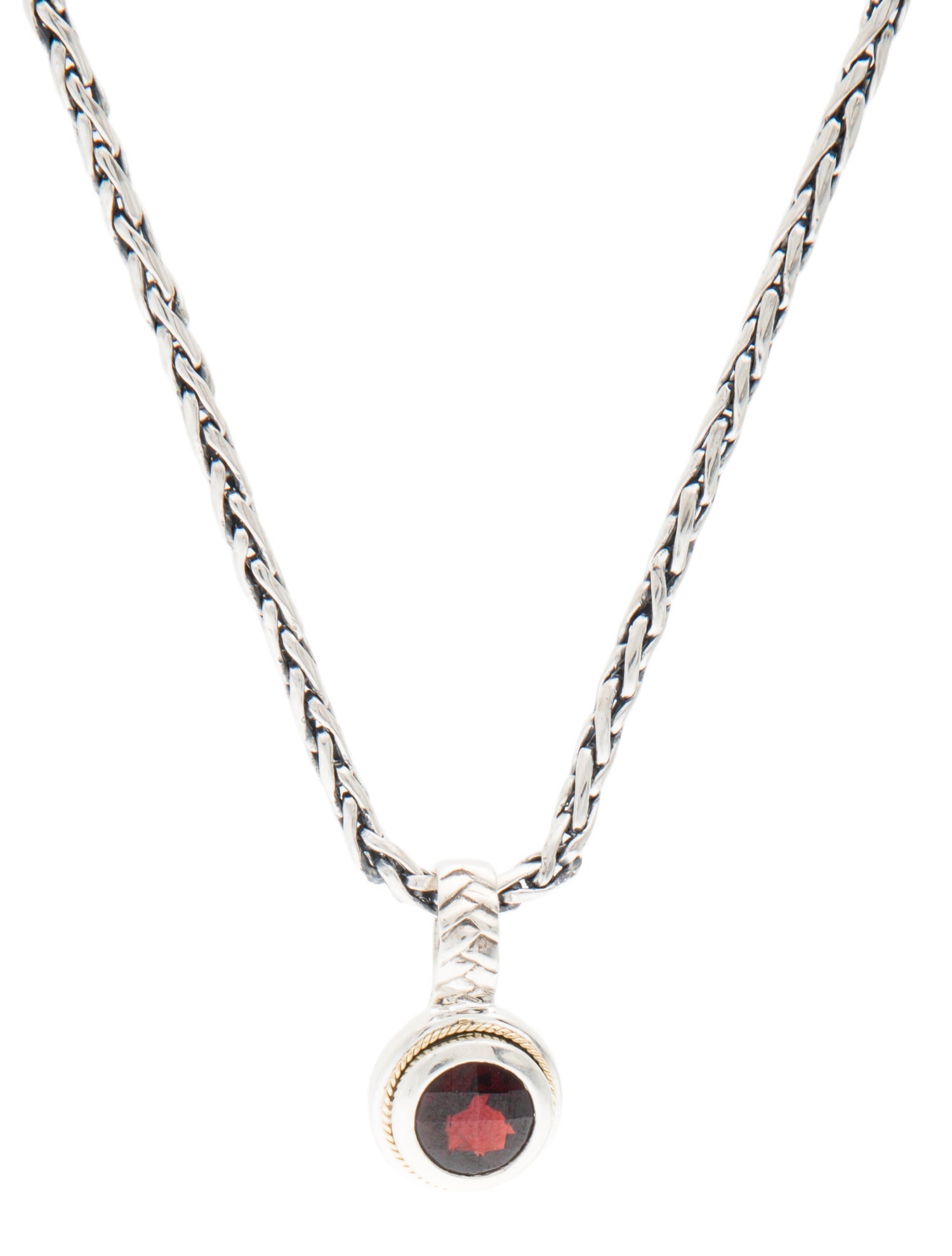 Effy Jewelry Garnet Pendant Necklace