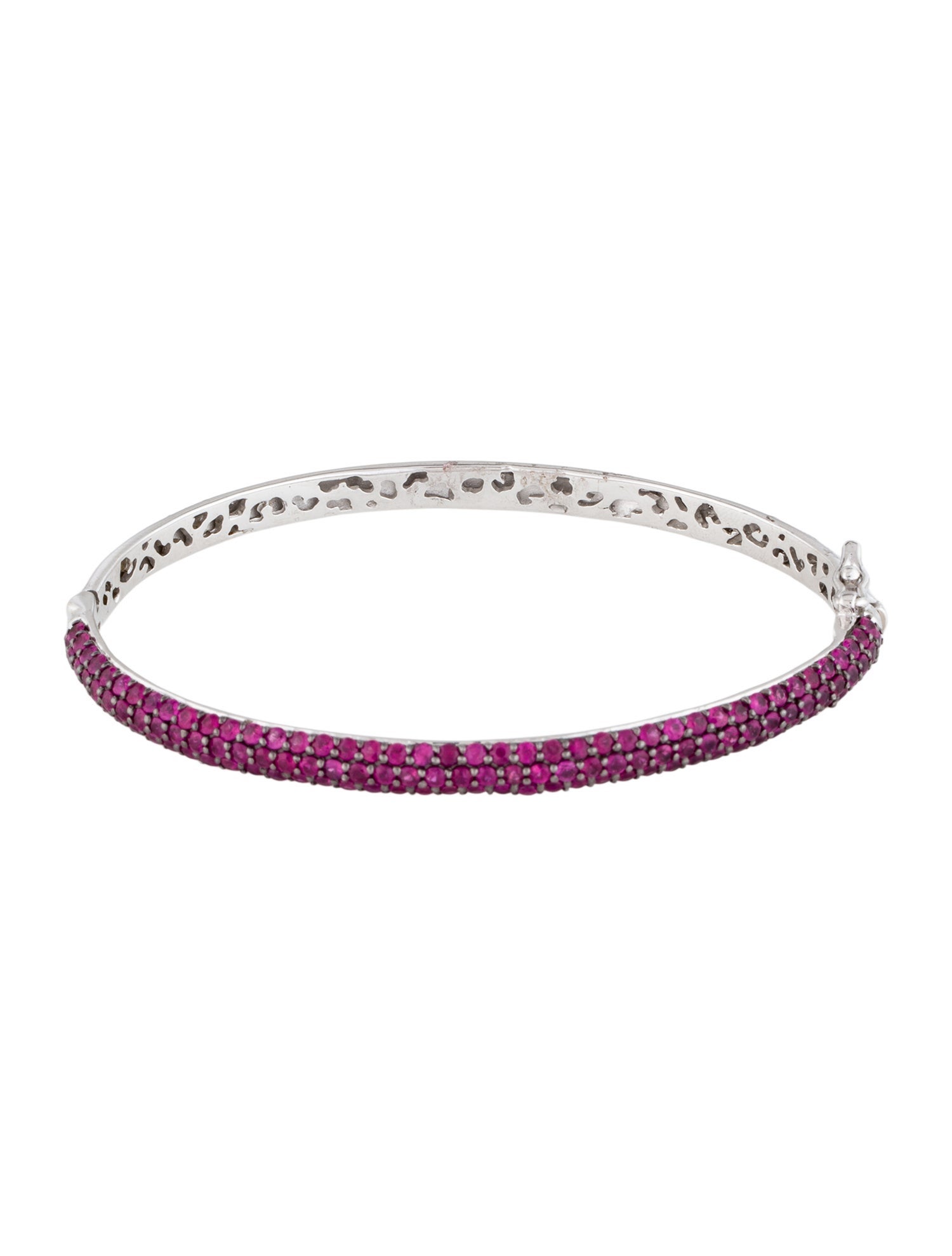 Effy Jewelry 4.51ctw Ruby Pavé Bangle Bracelet