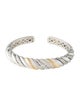 Effy Jewelry Diamond Rope Textured Cuff Bracelet
