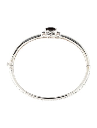 Effy Jewelry Smoky Quartz & Diamond Bangle Bracelet