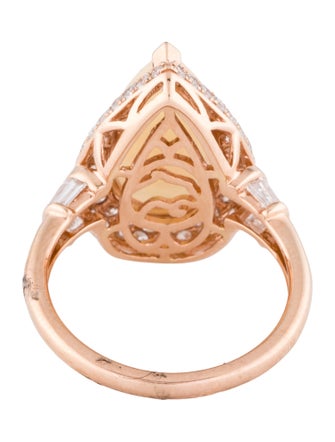 Effy Jewelry 14K 3.65ct Opal & Diamond Cocktail Ring