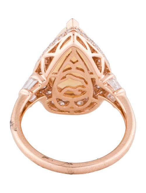 Effy Jewelry 14K 3.65ct Opal & Diamond Cocktail Ring