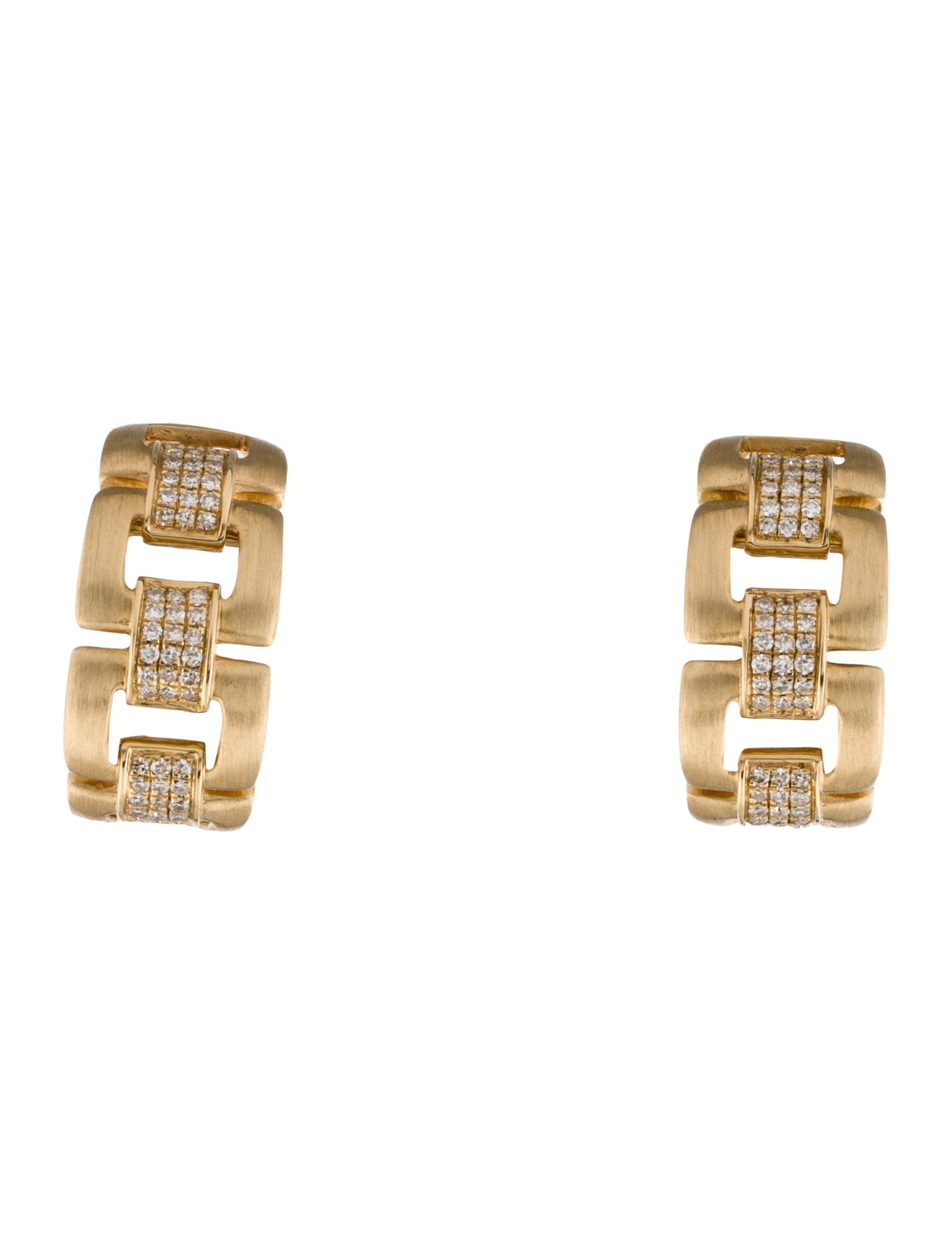 Effy Jewelry 14K Diamond Hoop Earclips