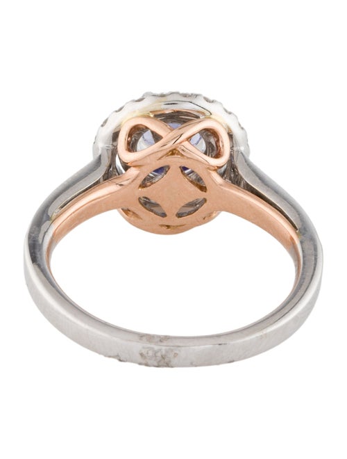 Effy Jewelry 14K Tanzanite & Diamond Double Halo Cocktail Ring